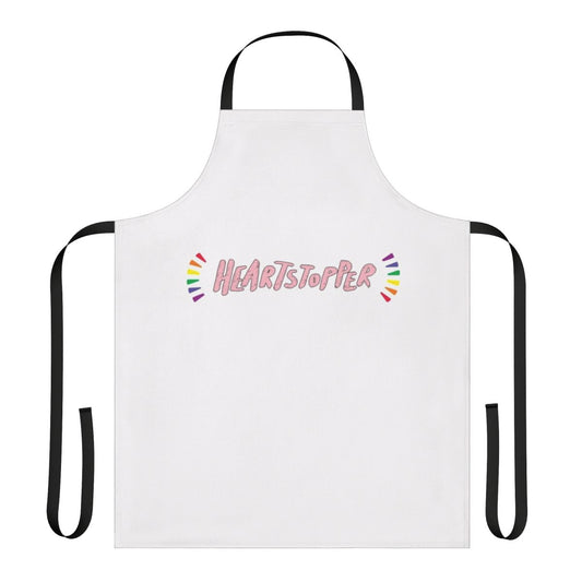 Heartstopper Inspired Graphic Novel Apron with Butterflies and Leaves Design
