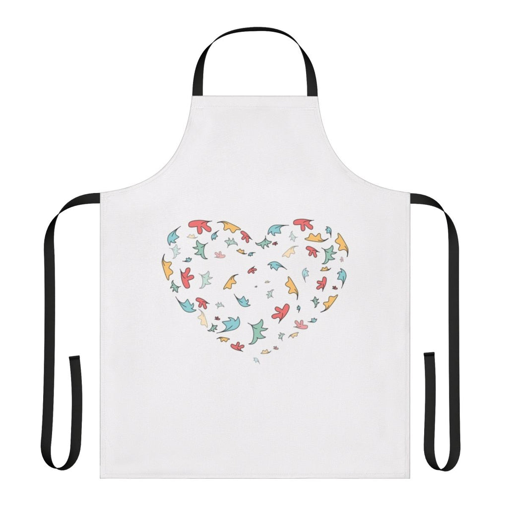 Heartstopper-inspired apron featuring a graphic design of leaves