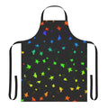 Heartstopper-inspired leaves pattern apron featuring Nick and Charlie