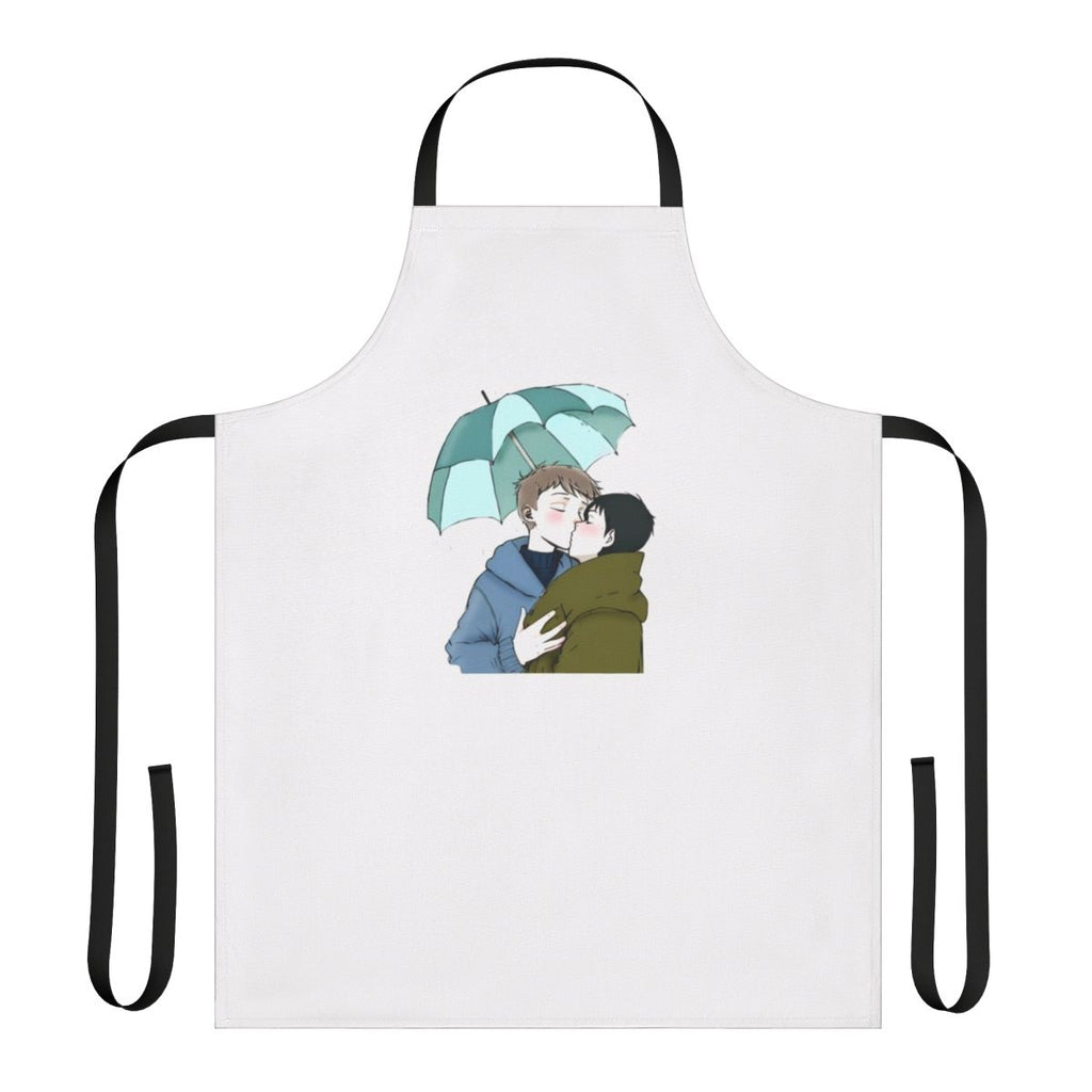 Heartstopper-inspired apron featuring a leaves design, a tribute to the beloved TV show and comic.