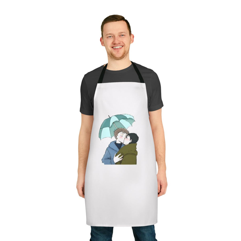 Heartstopper-inspired apron featuring a leaves design, a tribute to the beloved TV show and comic.
