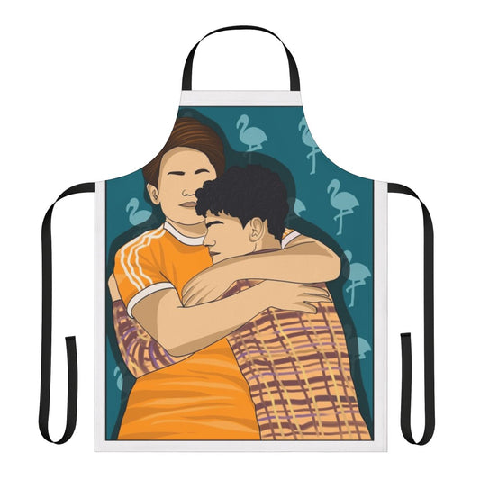 Heartstopper inspired apron featuring Nick Nelson and Charlie Spring from the Netflix series
