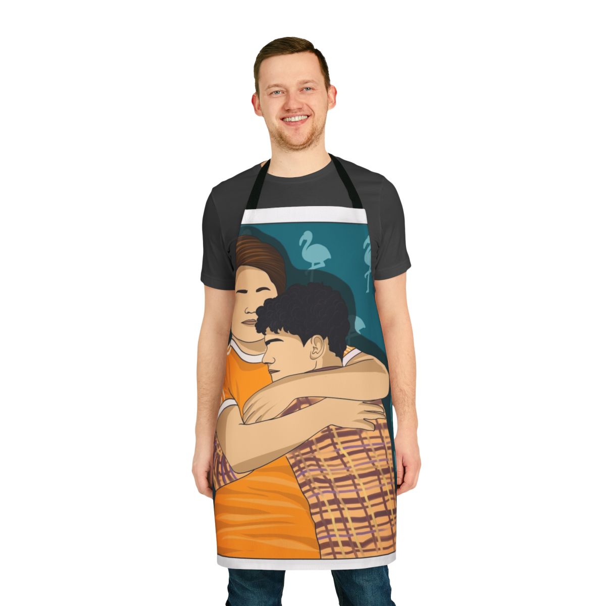 Heartstopper inspired apron featuring Nick Nelson and Charlie Spring from the Netflix series