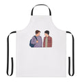 Heartstopper-inspired apron featuring Nick Nelson and Charlie Spring