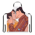Heartstopper-inspired apron featuring Nick Nelson and Charlie Spring in a loving embrace
