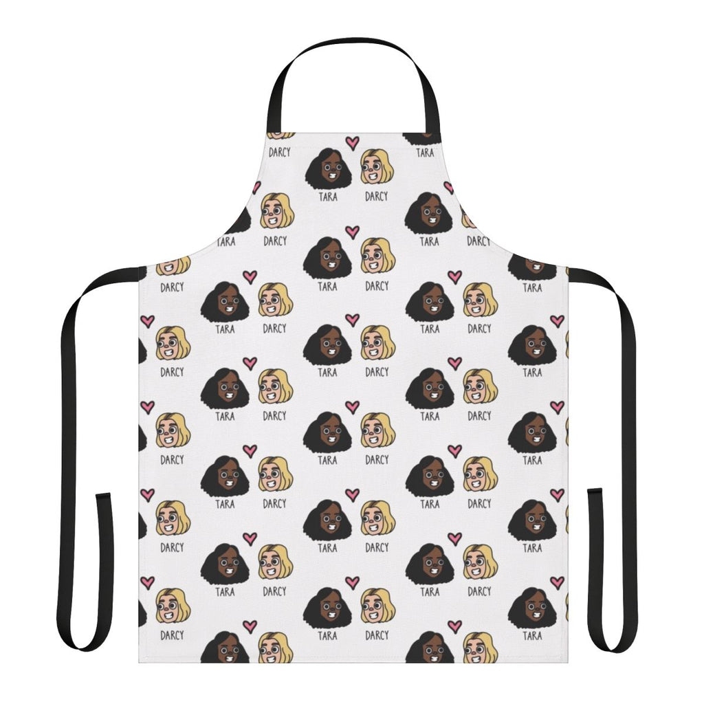 Heartstopper-inspired apron featuring Tara Darcy characters from the Netflix series