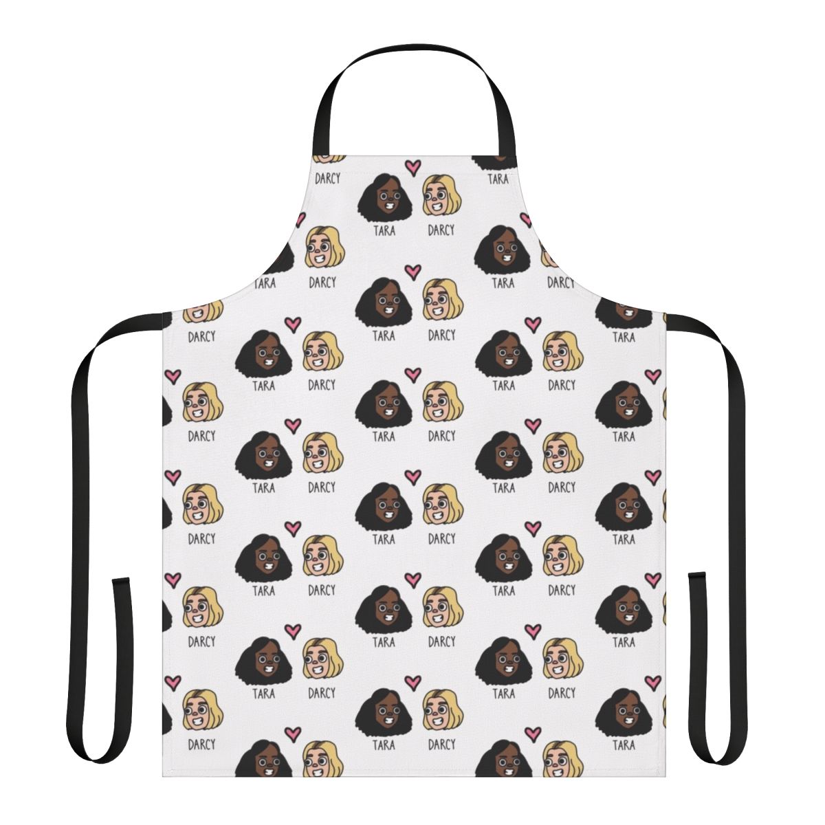 Heartstopper-inspired apron featuring Tara Darcy characters from the Netflix series
