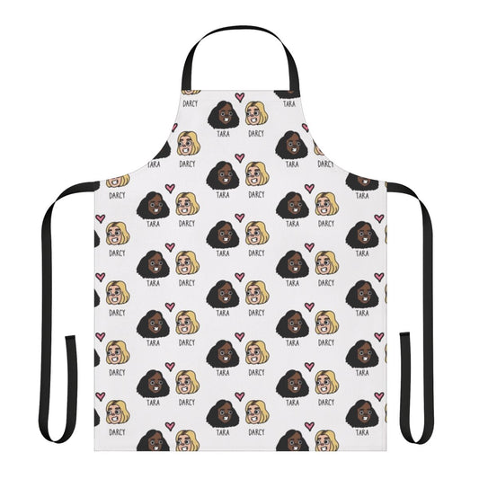 Heartstopper-inspired apron featuring Tara Darcy characters from the Netflix series