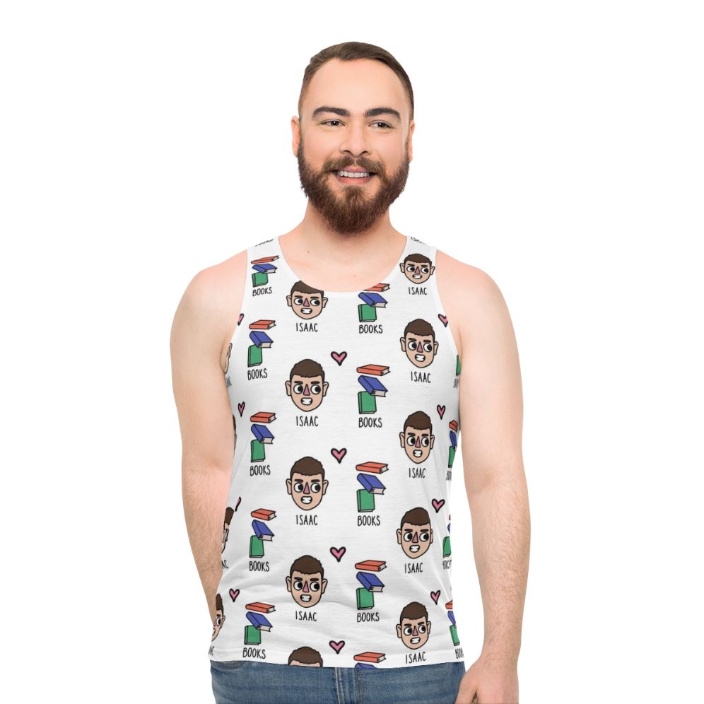 Heartstopper Isaac Books Unisex Tank Top