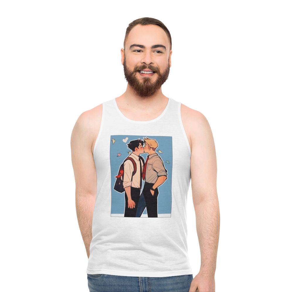 Heartstopper Netflix Nick and Charlie Fanart Unisex Tank Top