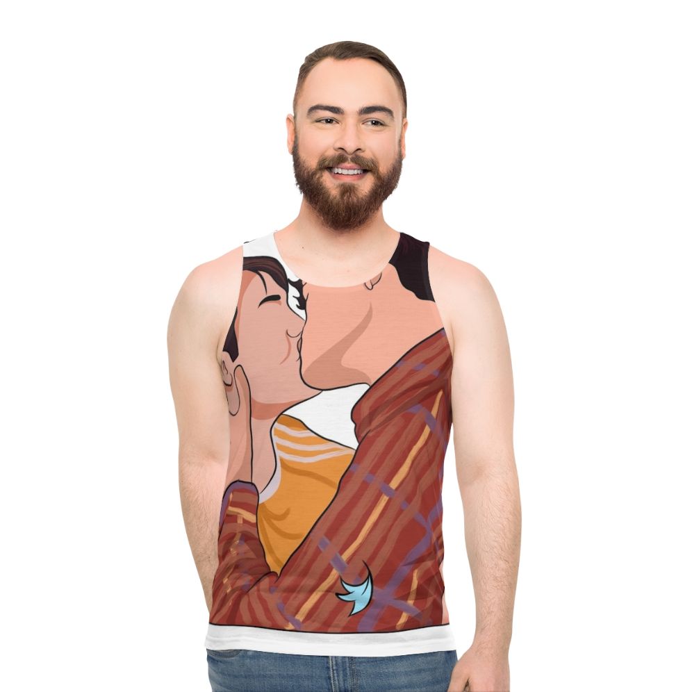 Heartstopper Netflix Nick and Charlie Kissing Tank Top