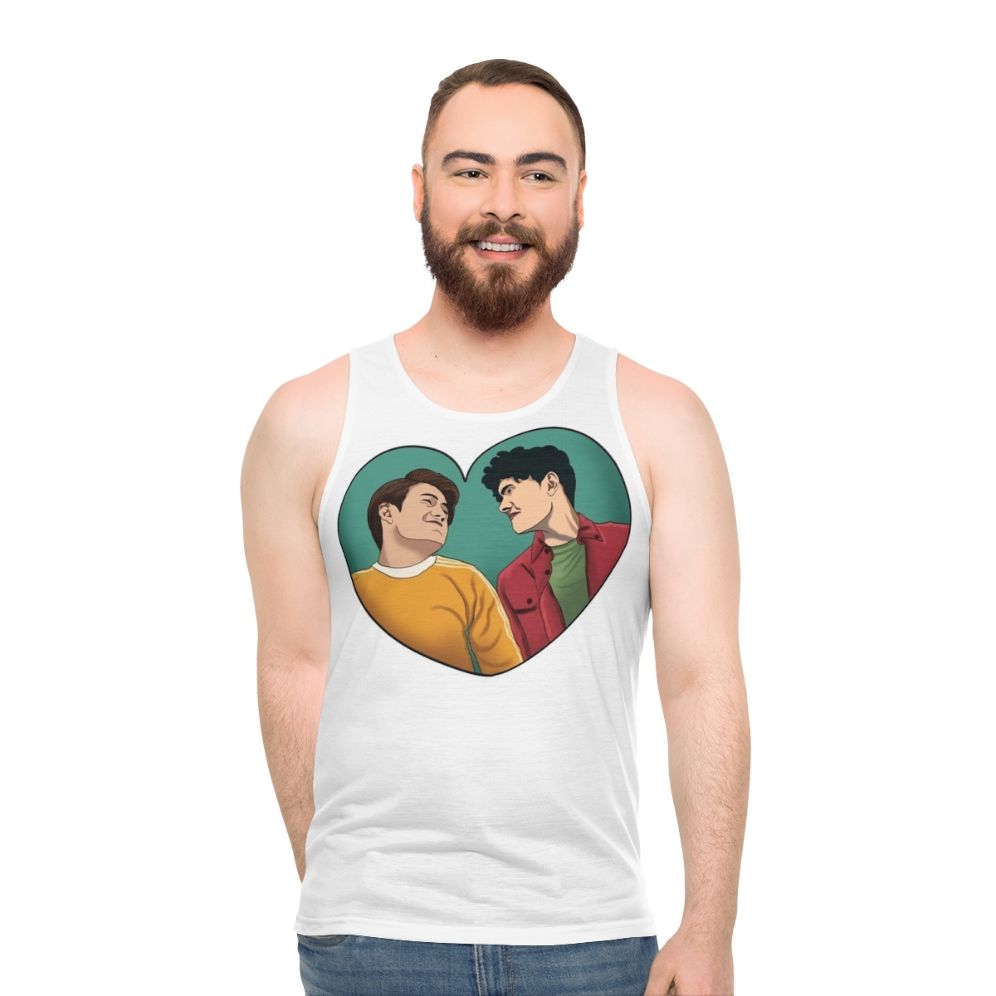 Heartstopper Nick and Charlie Friendship Unisex Tank Top