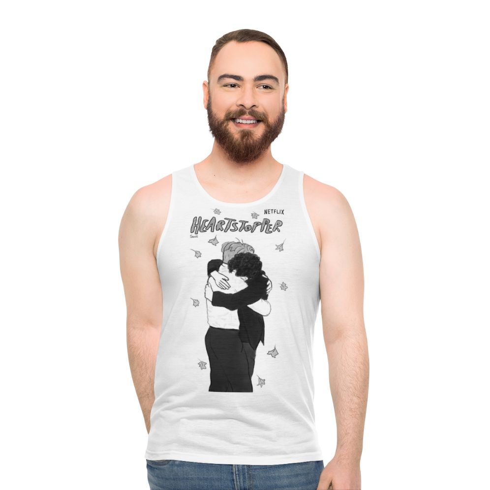 Heartstopper Nick and Charlie Hug Unisex Tank Top