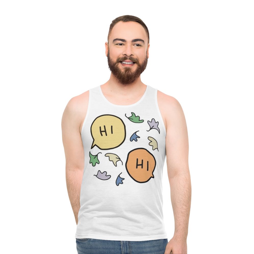 Heartstopper Pastel Leaves Unisex Tank Top