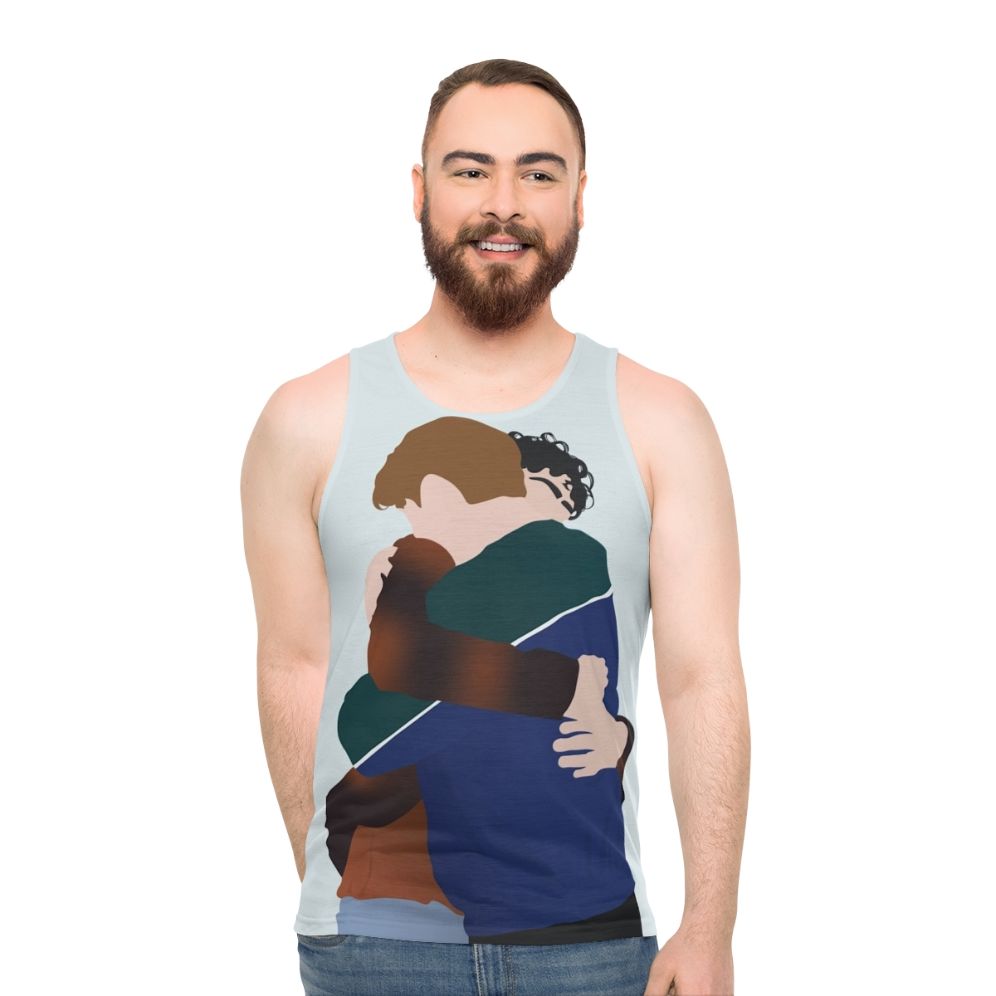Heartstopper Unisex Tank Top with Nick and Charlie Hug
