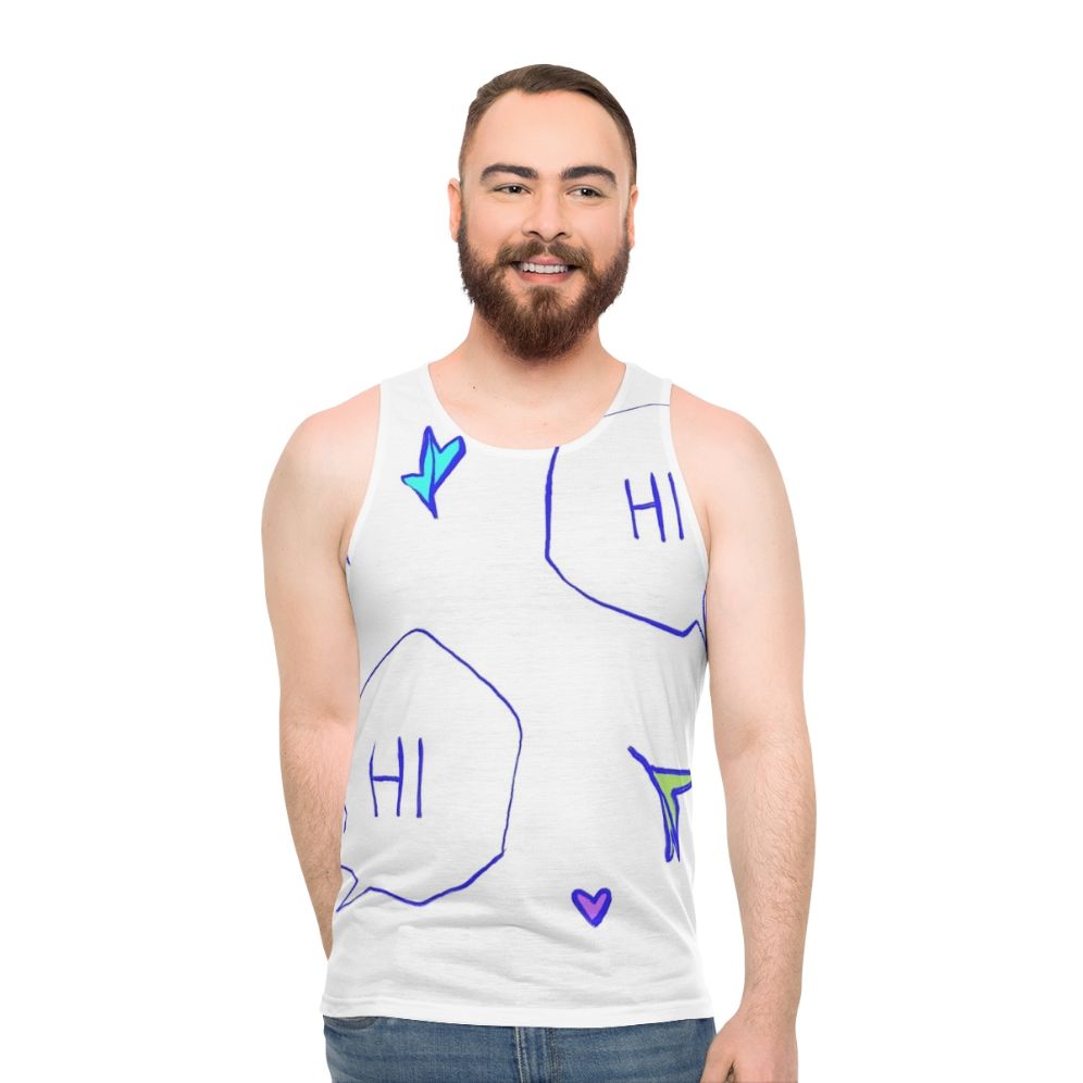 Heartstopper Unisex Tank Top with Inspirational Quote