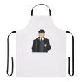 Heartstopper-inspired apron featuring characters Nick and Charlie