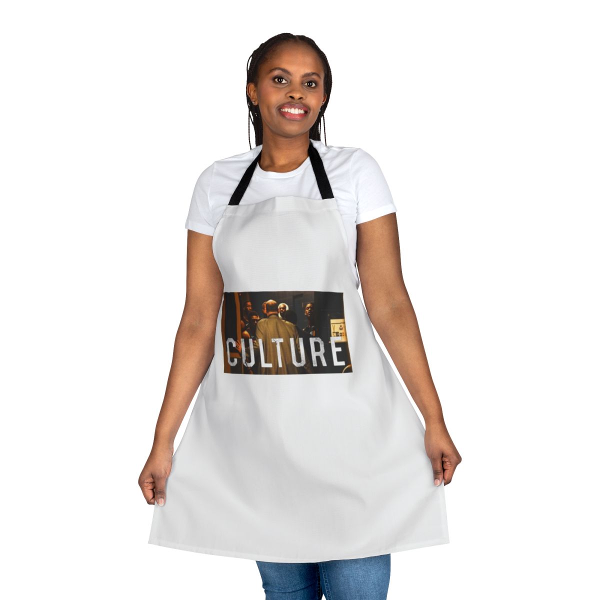 Heat Inspired Culture Kitchen Apron featuring miami heat imagery and branding