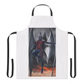 Archangel-inspired kitchen apron with a comic book superhero design