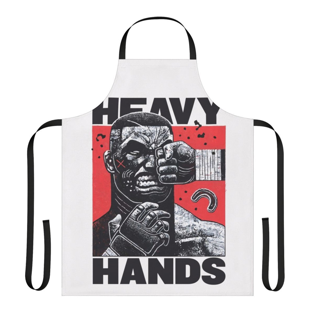 Heavy Hands Graphic Apron featuring a bold, striking design inspired by combat sports