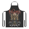Death metal band art printed on an apron