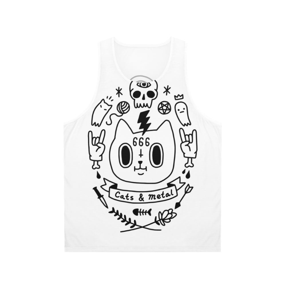 Heavy Metal Cats Unisex Tank Top