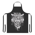 Dethklok-inspired apron with Metalocalypse logo and design