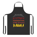 Heavy metal inspired apron with a graphic design for metalheads