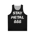 Heavy Metal Tank Top with Black Death Thrash Band Design