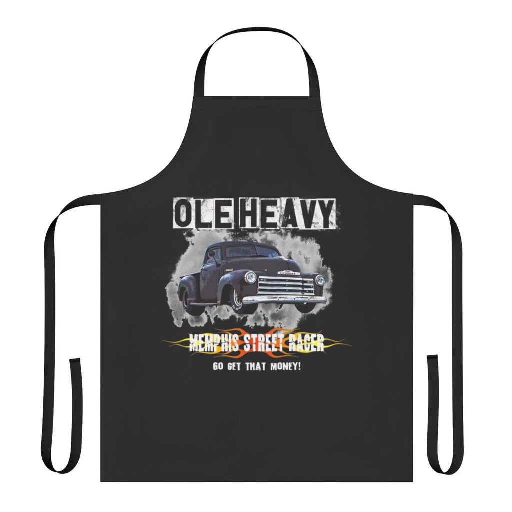 Heavy truck street racer themed apron