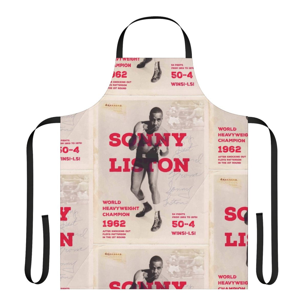 Heavyweight boxer inspired apron with a classic 1960s boxing design
