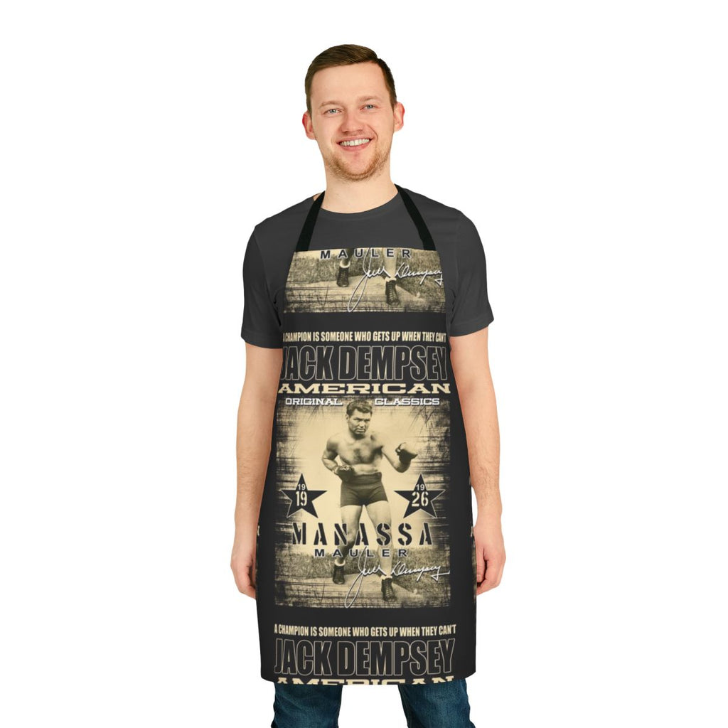 Heavyweight Champion Vintage Boxing Apron featuring Jack Dempsey