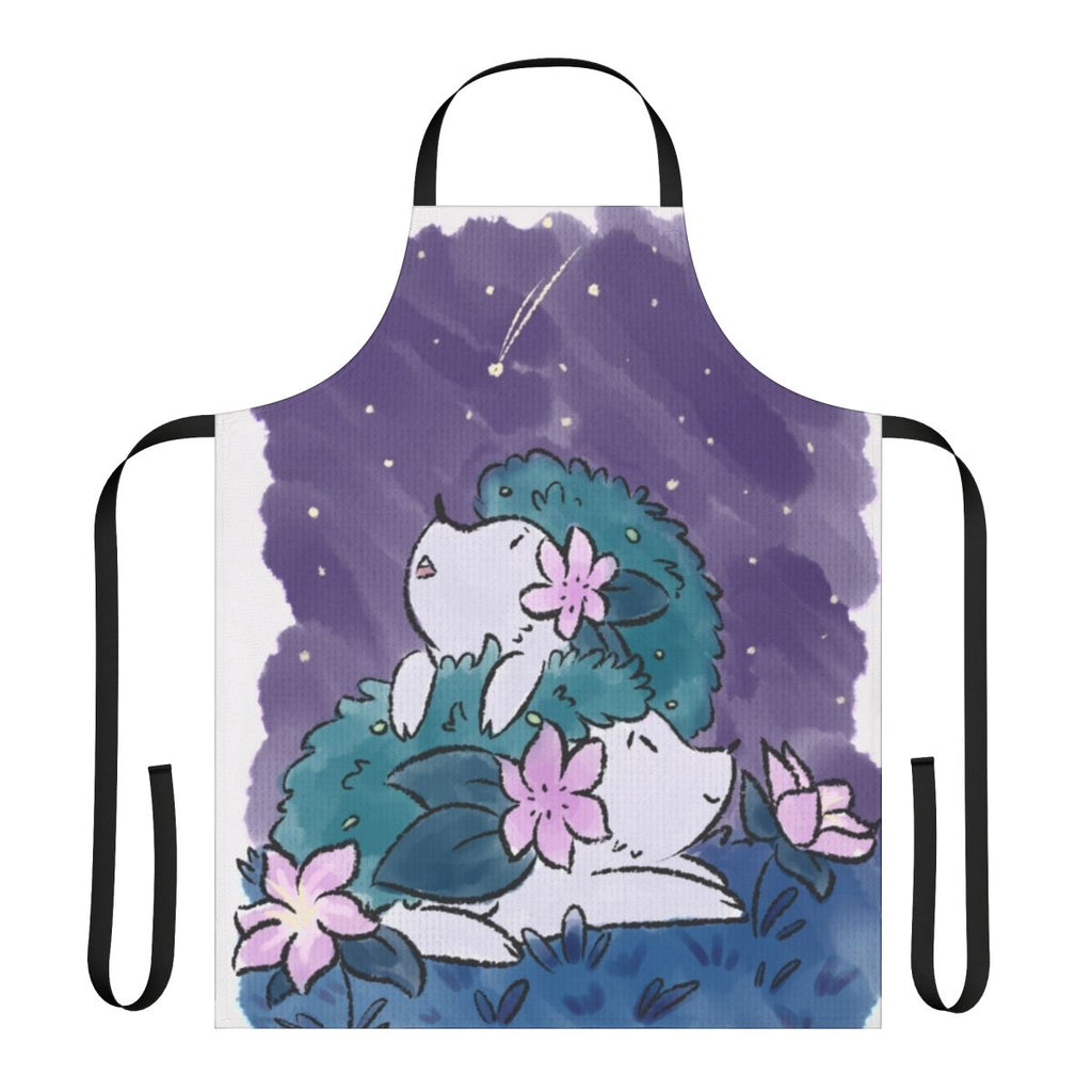 Shaymin-themed apron featuring a hedgehog-like Pokemon character design