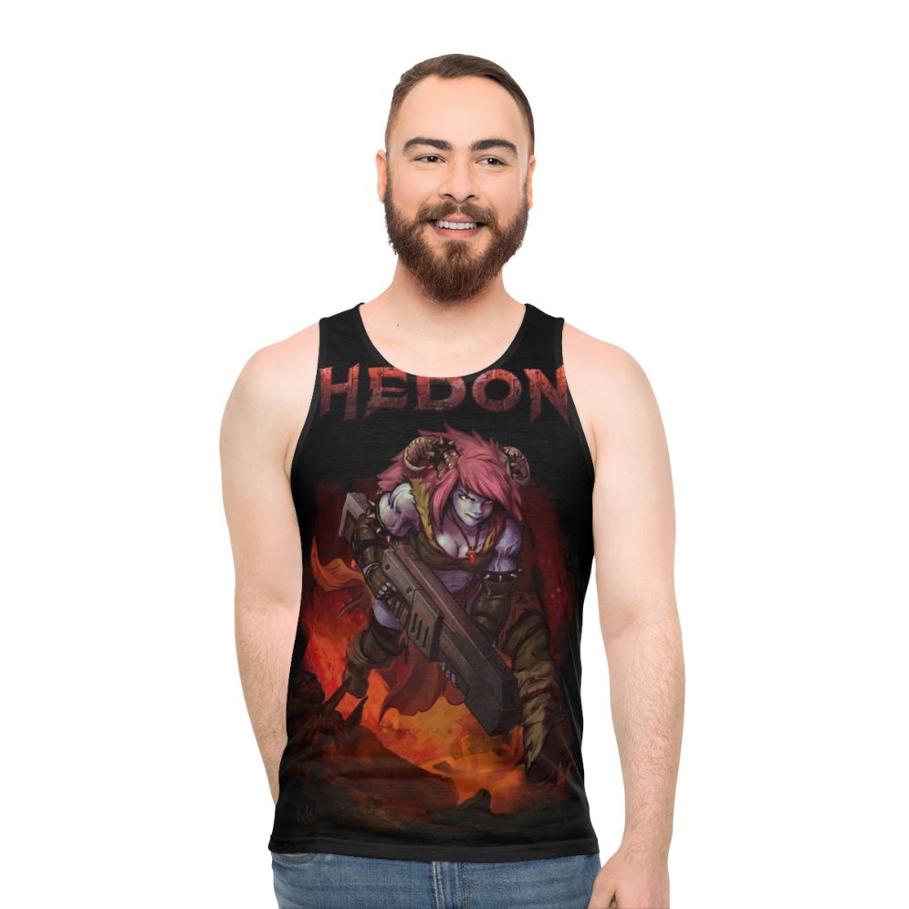 Hedon gaming fantasy character unisex tank top