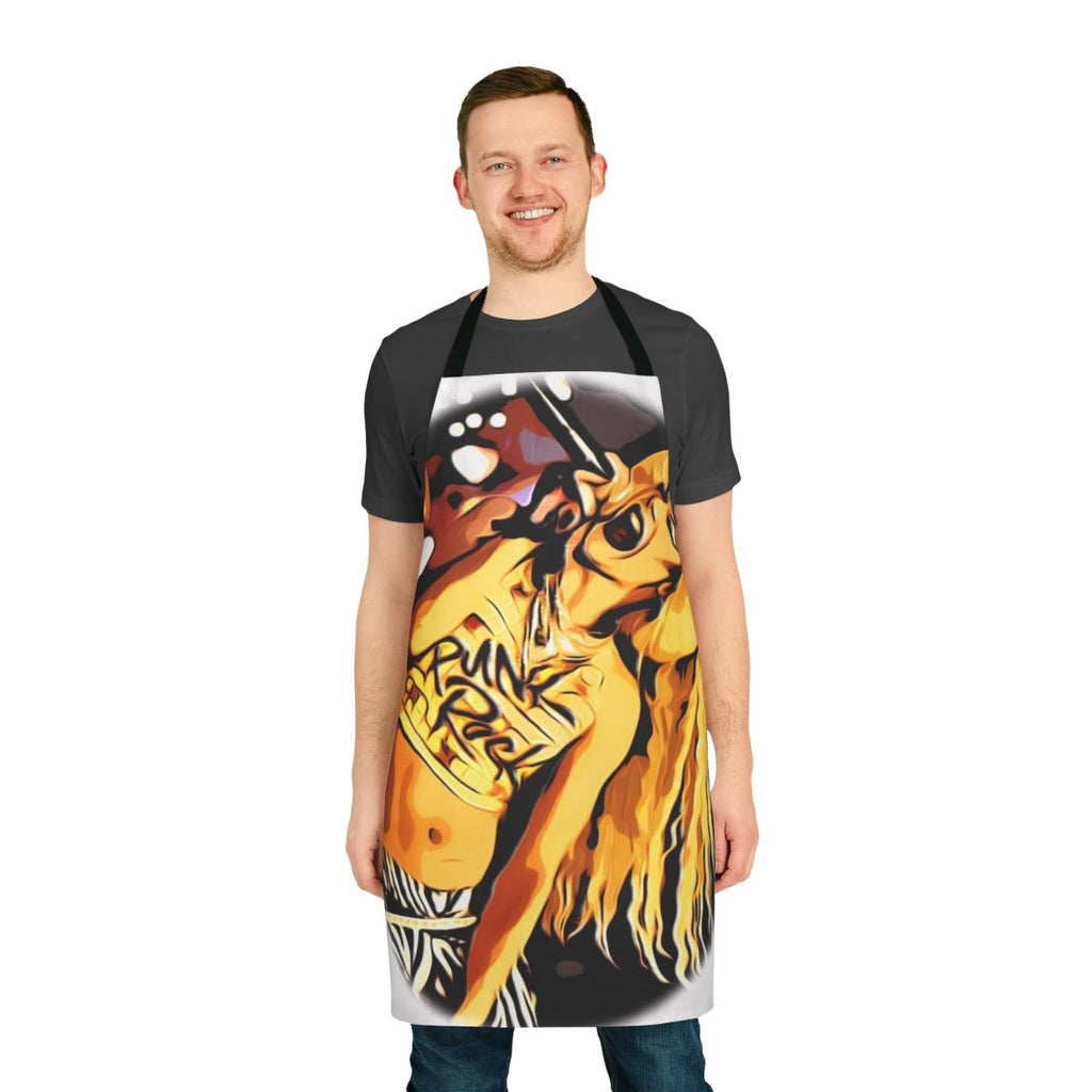Hedwig the Angry Inch inspired punk rock style apron designed by Olivia Beckett