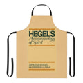 Hegel Phenomenology of Spirit-themed apron with classic blue and white design