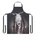 Heilung inspired metal band apron with band logo and imagery