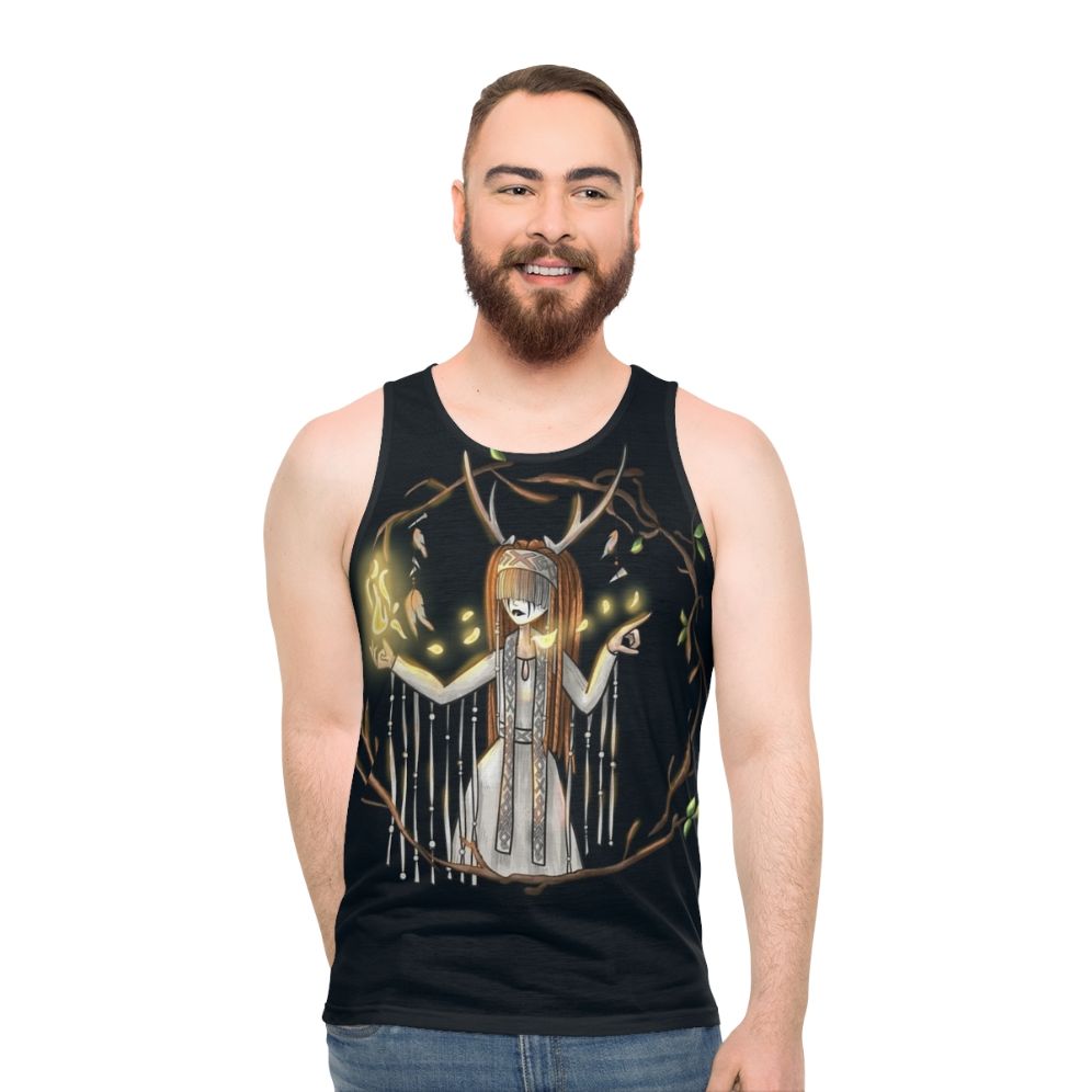 Heilung inspired unisex tank top with fantasy Celtic and Nordic elements