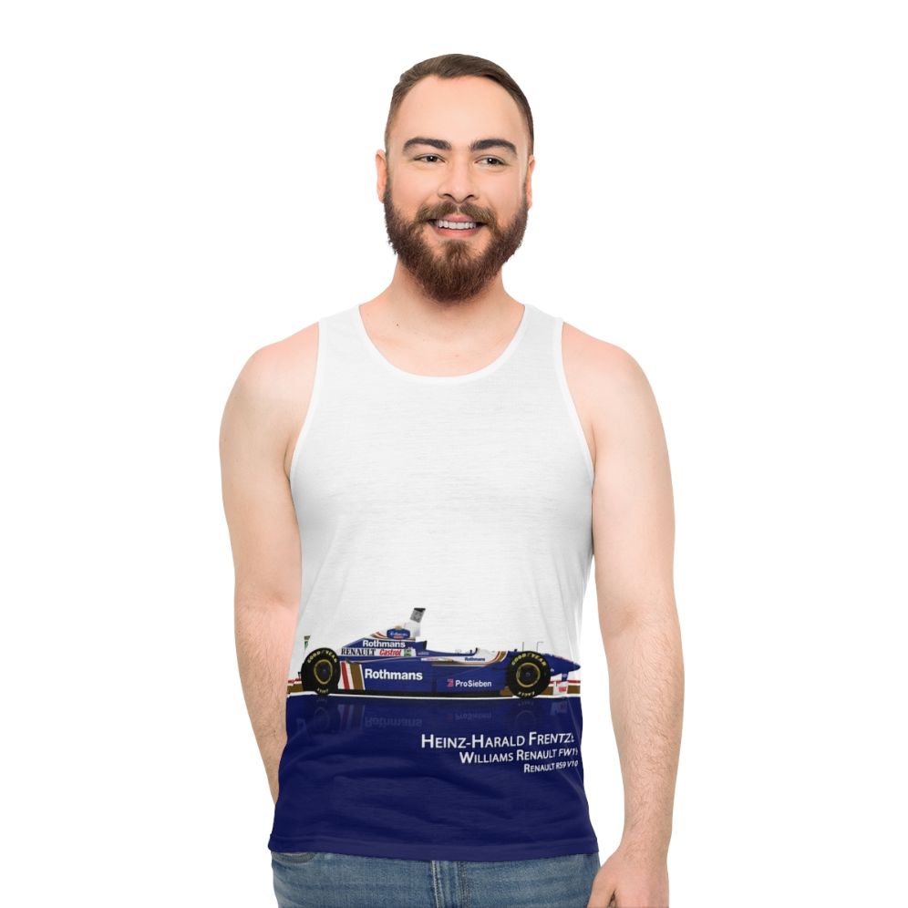 Heinz Harald Frentzen Williams FW19 Unisex Formula 1 Racing Tank Top