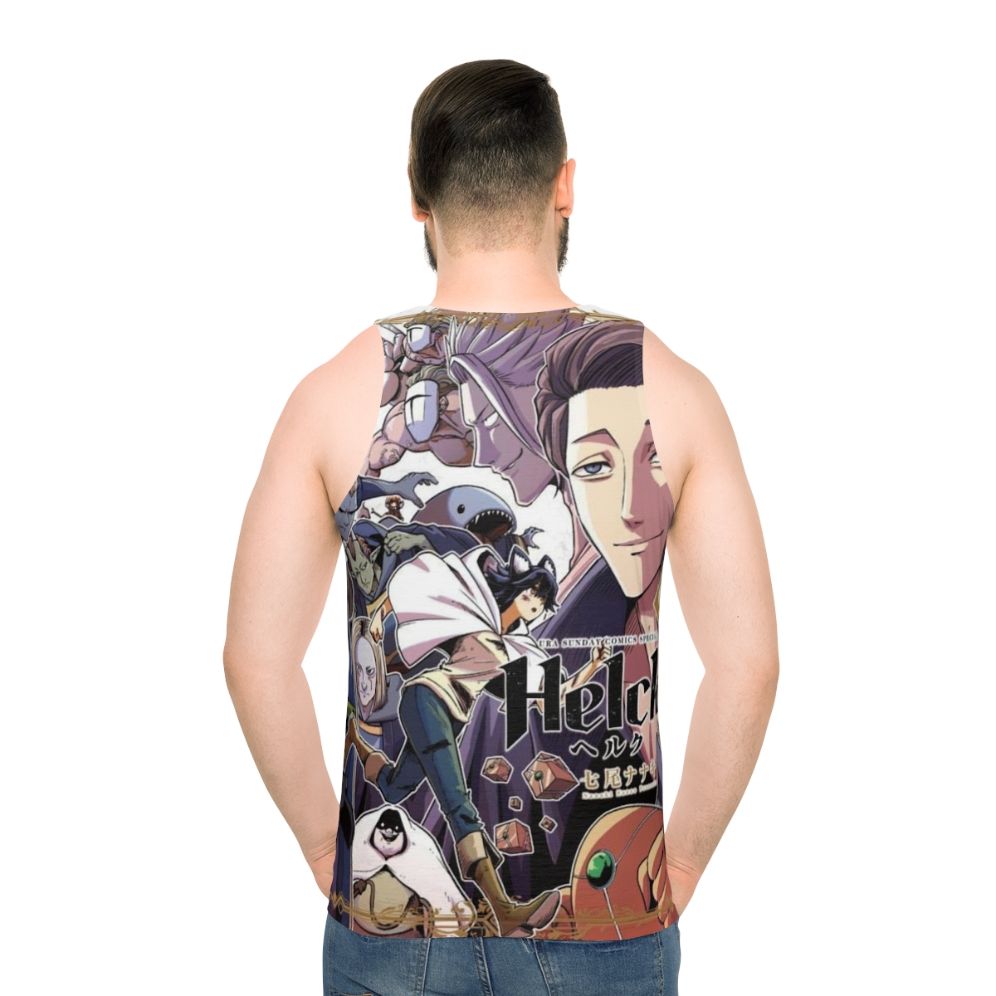 Helck Unisex Tank Top with Cute and Angry Anime Character Design