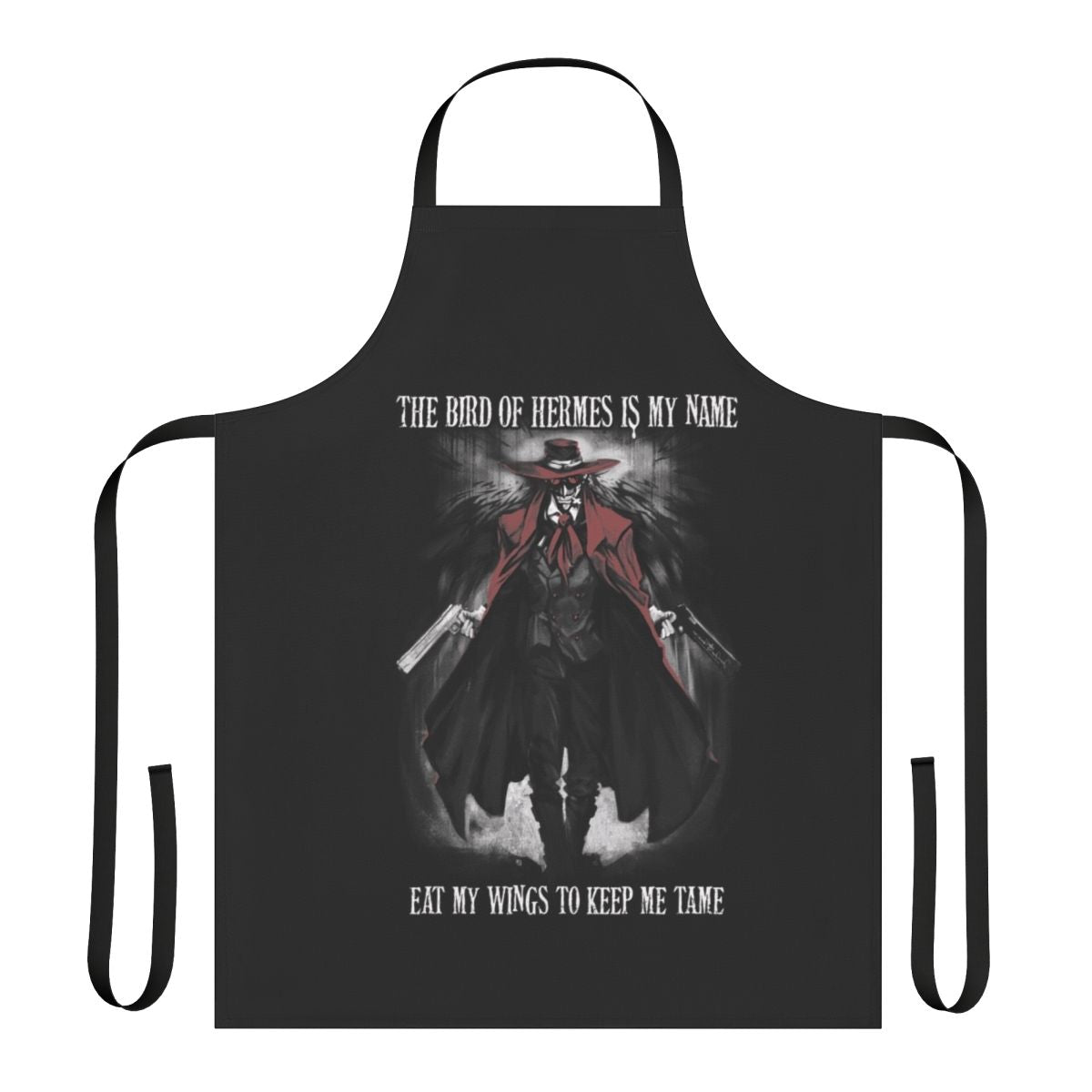 Hellsing inspired apron featuring Alucard, the iconic vampire character from the anime series.