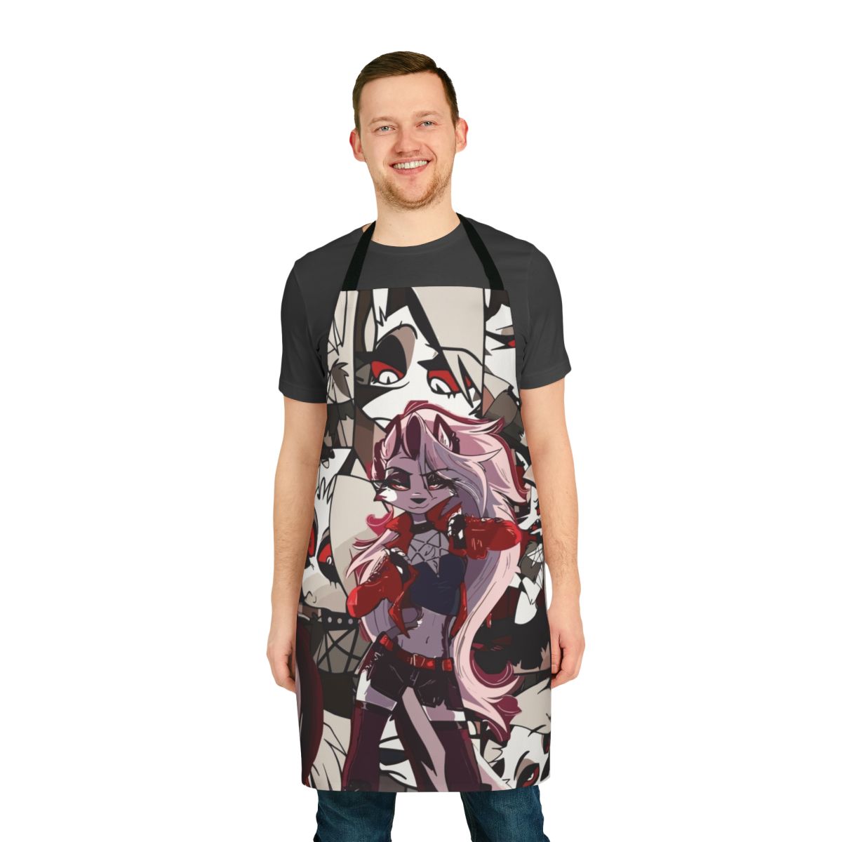 Helluva Boss Loona Apron with Cartoon Imp Design