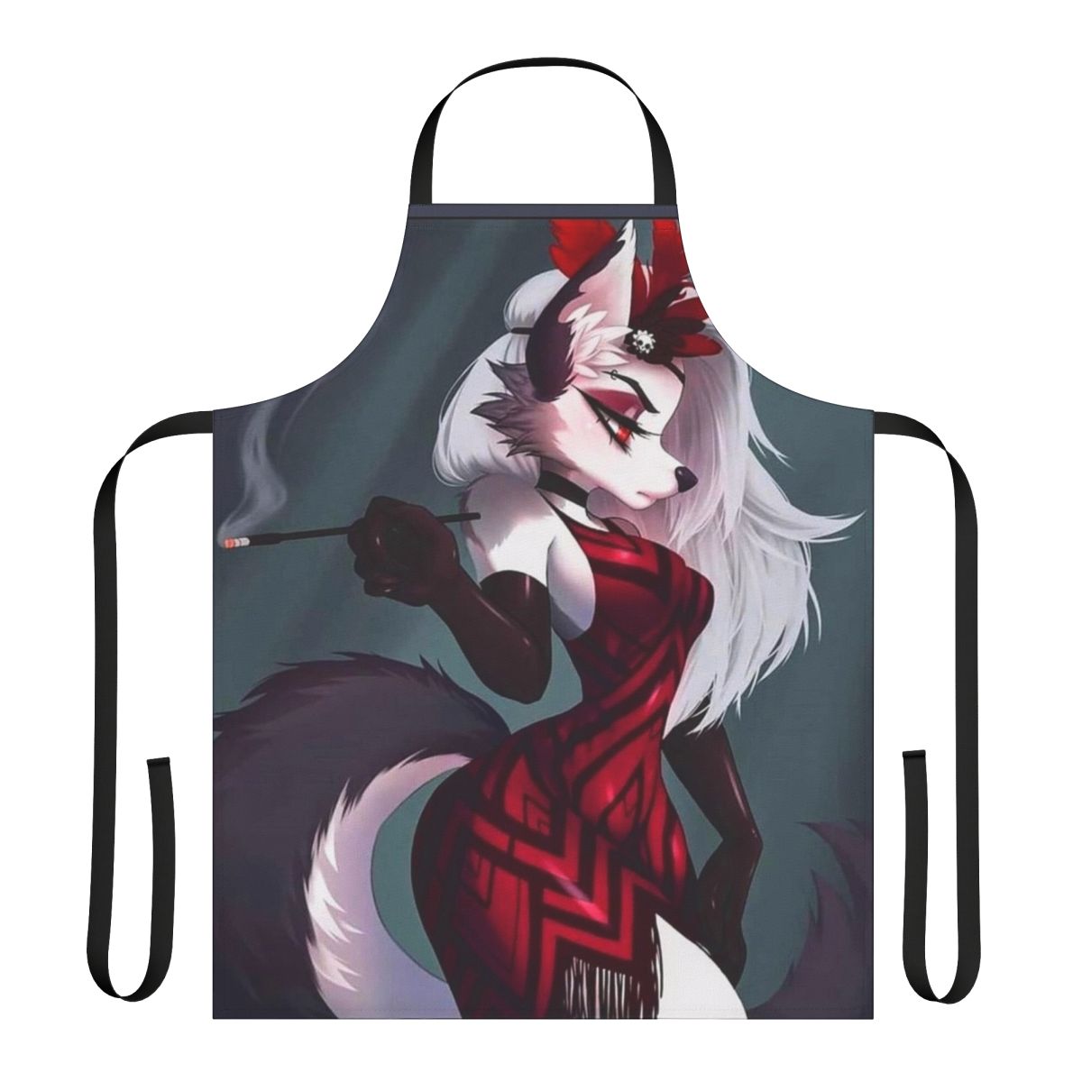 Helluva Boss Loona character apron with fan art design
