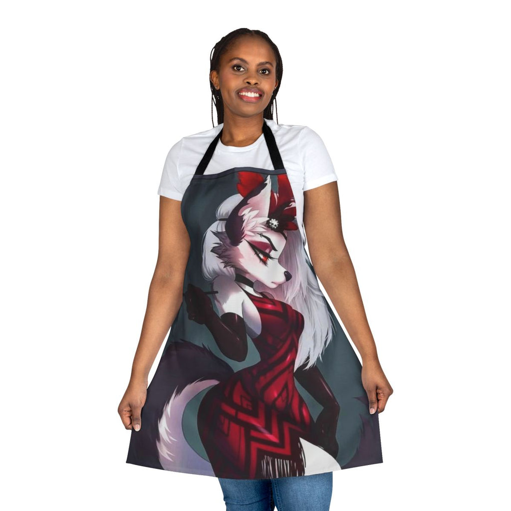 Helluva Boss Loona character apron with fan art design