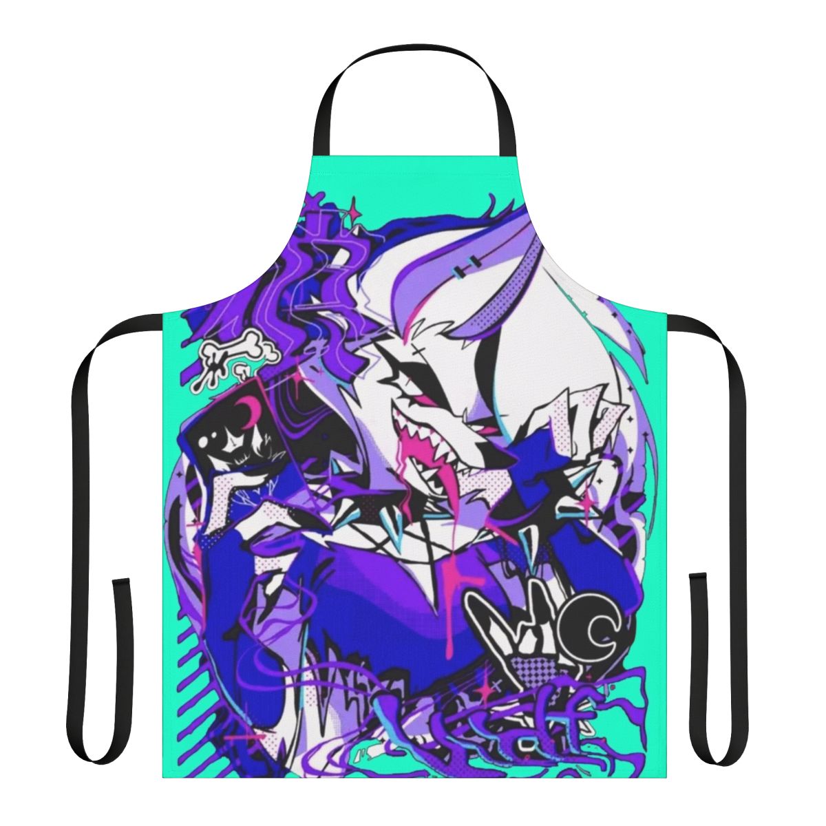 Helluva Boss Loona-inspired apron with vibrant design