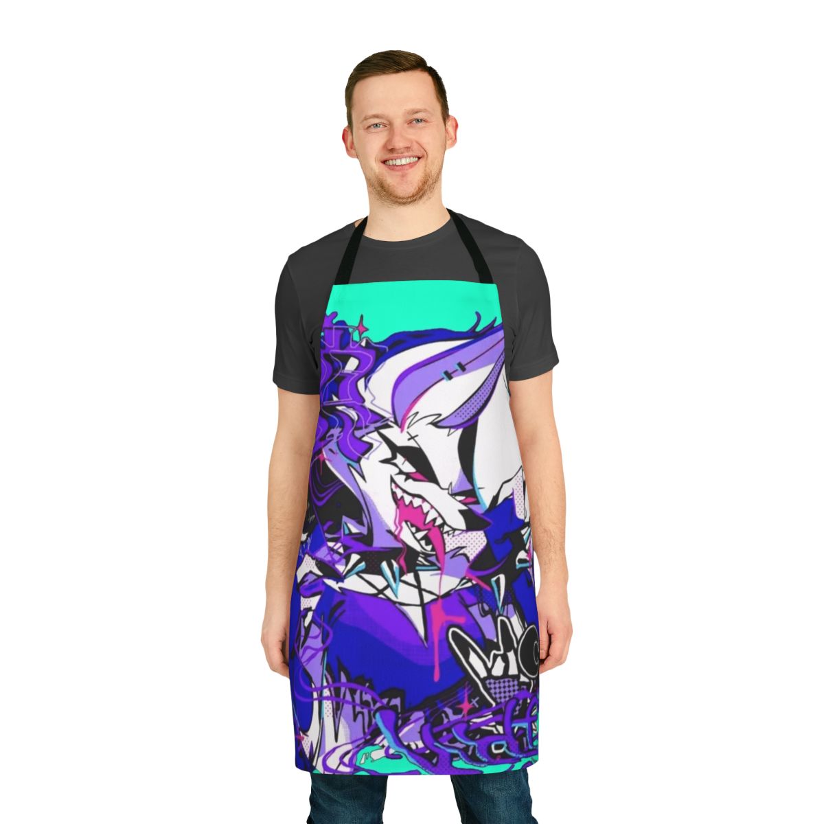 Helluva Boss Loona-inspired apron with vibrant design