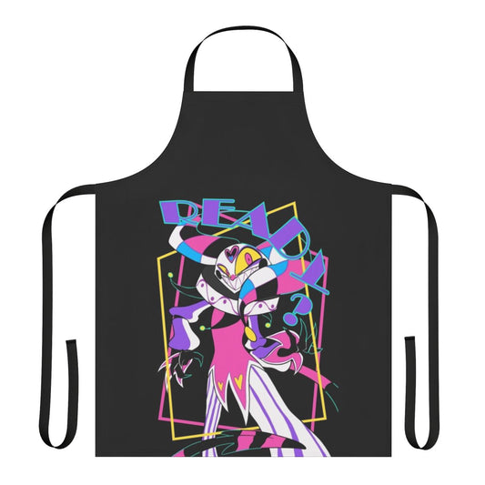 Helluva Boss inspired apron with "Ready for a Good Time" design