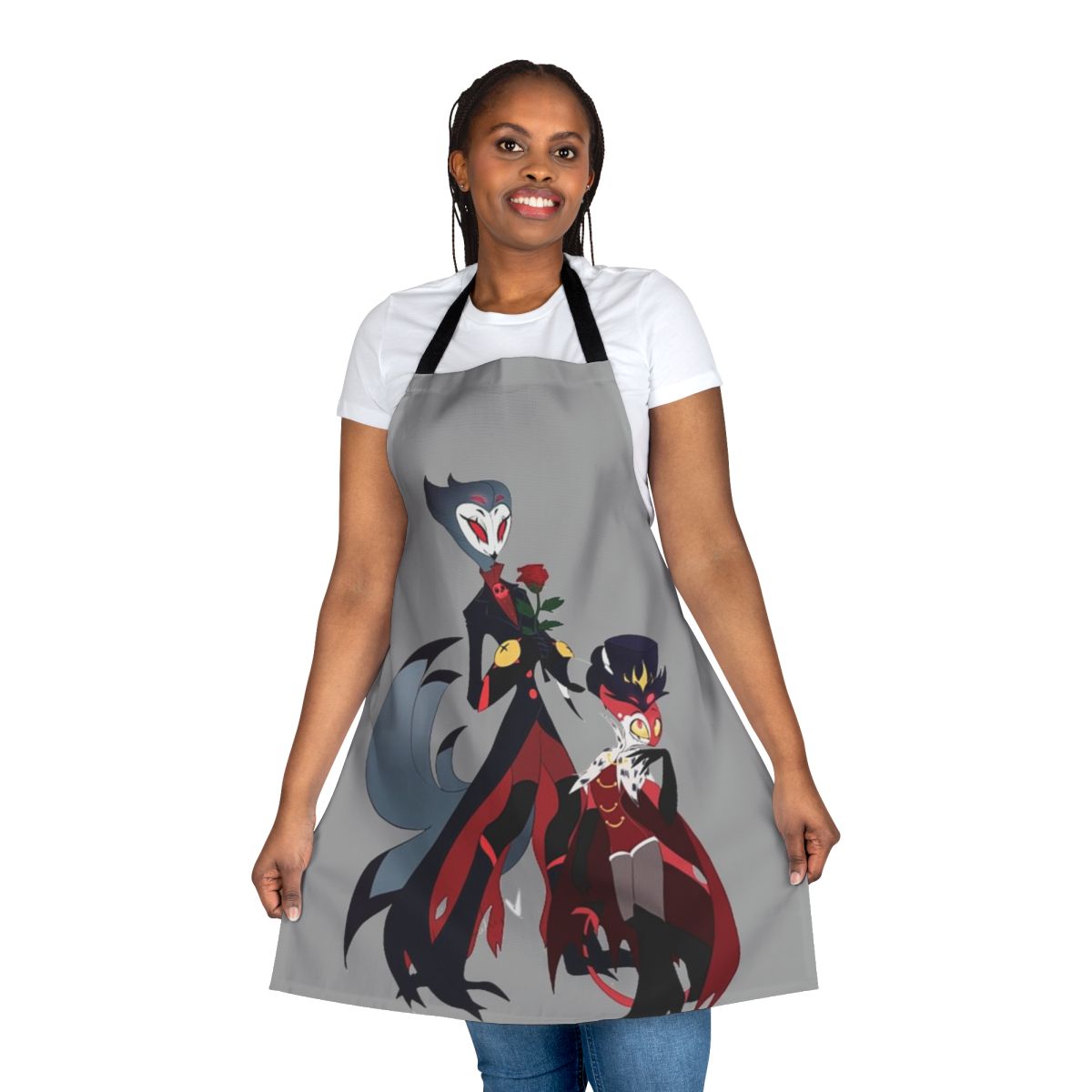 Helluva Boss Stolas themed apron with character art