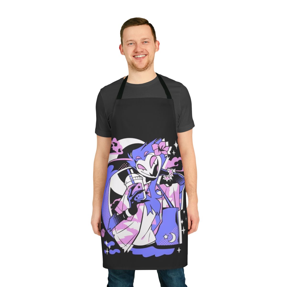 Stolas-inspired apron from the popular Helluva Boss series