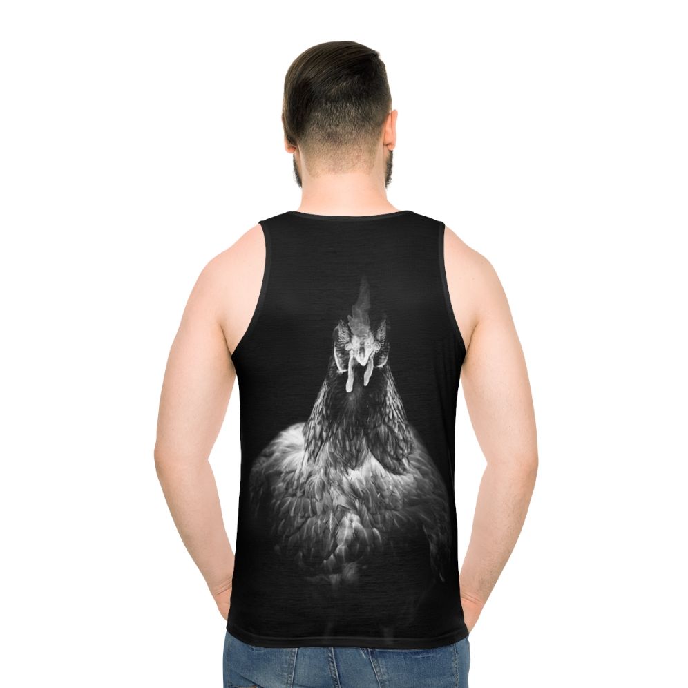 Hentensity Unisex Tank Top with Chicken, Rooster, and Bird Graphic Design